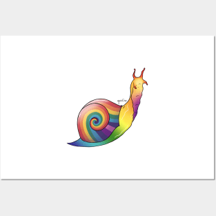 Gay Pride Snail Posters and Art